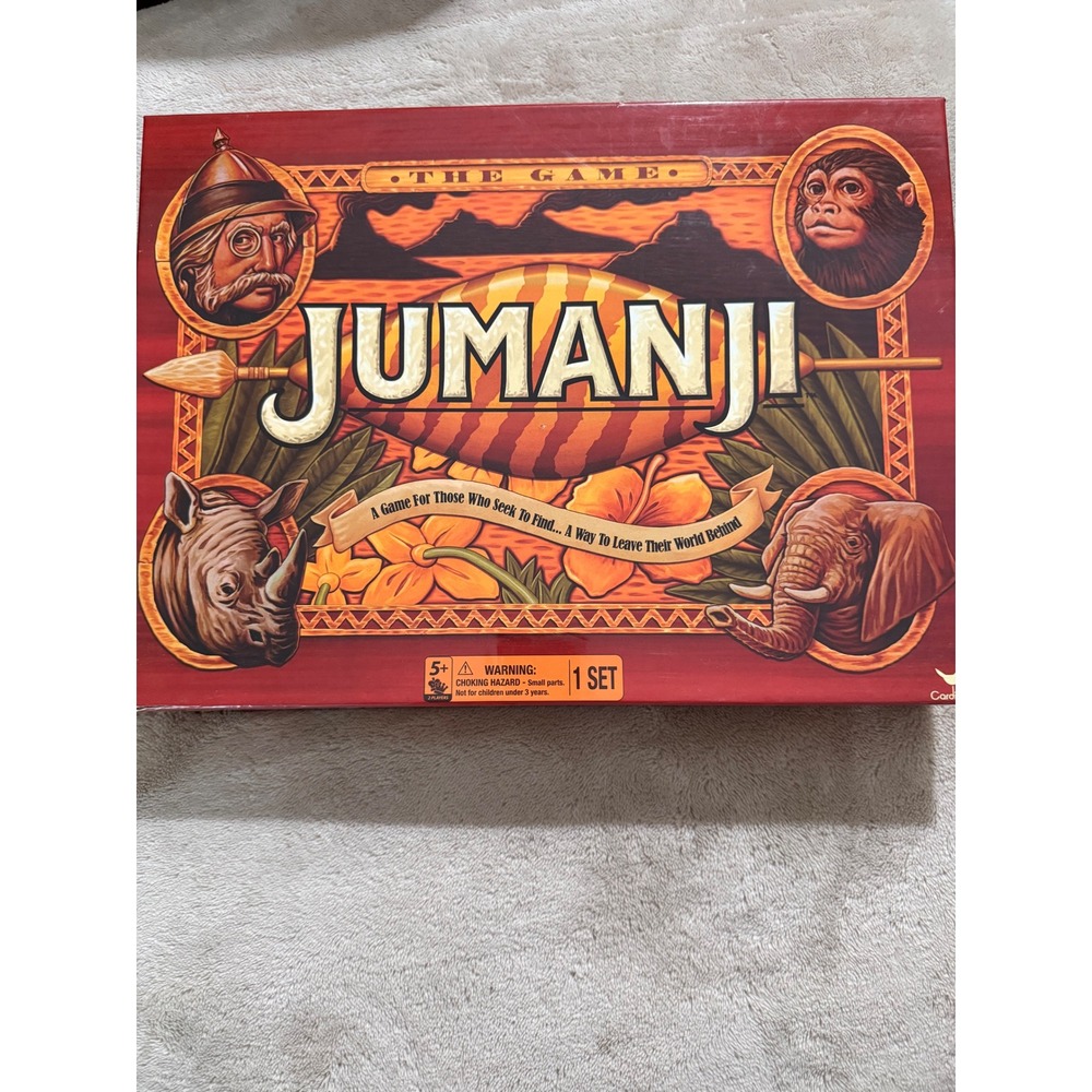 Jumanji The Game Cardinal 2017 Movie Edition Board Game Complete 2-4 Players